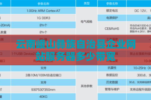 云南峨山彝族自治县企业网站服务器多少带宽