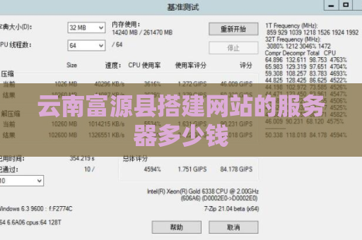 云南富源县搭建网站的服务器多少钱